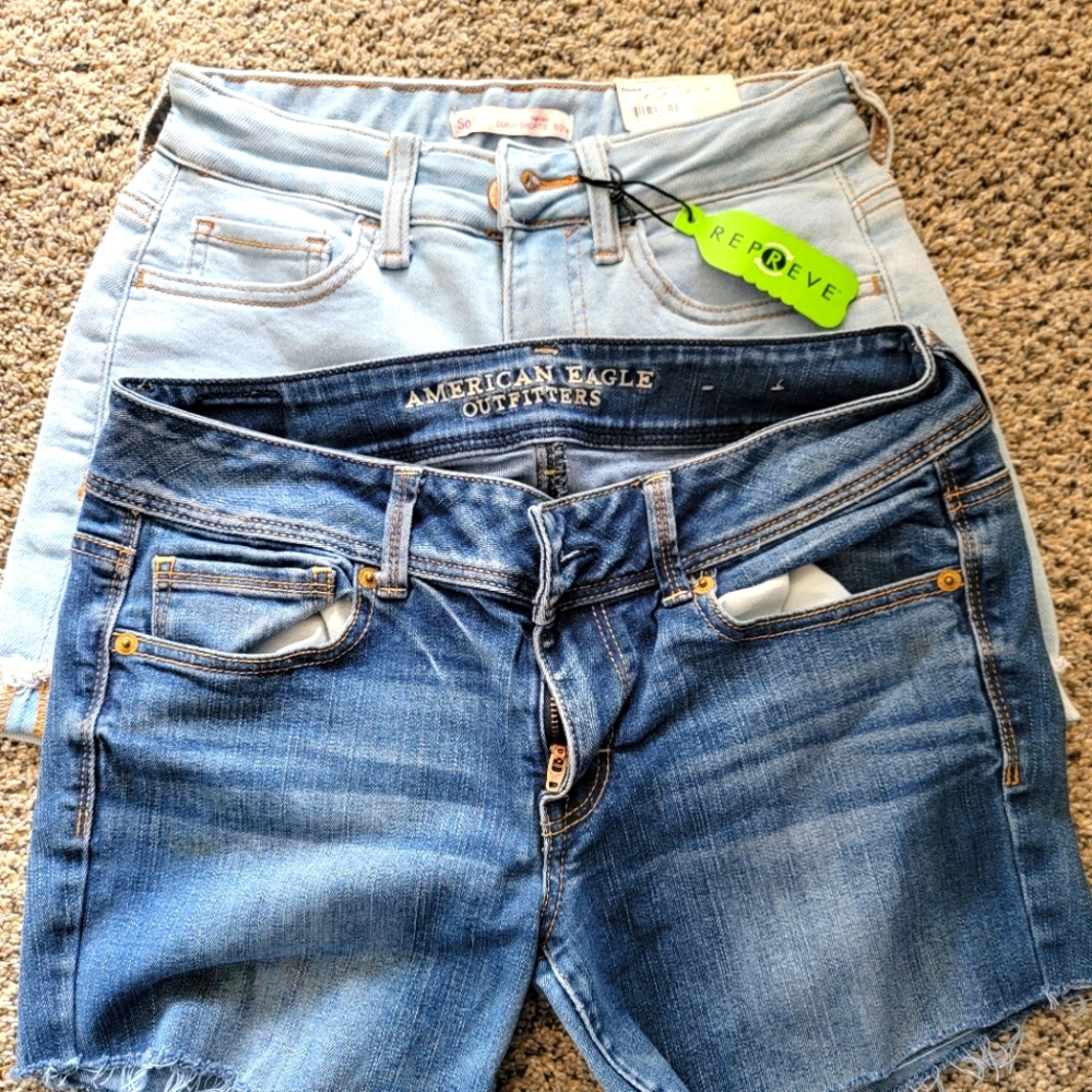 American Eagle Kickboot Jeans (now shorts) and So shorts Size 5
